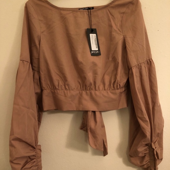 Cast Your Tie Over it Crop Top - Picture 3 of 3